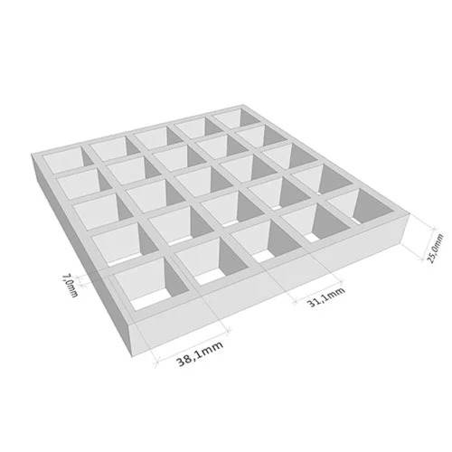 25 MM FRP Moulded Grating specifications