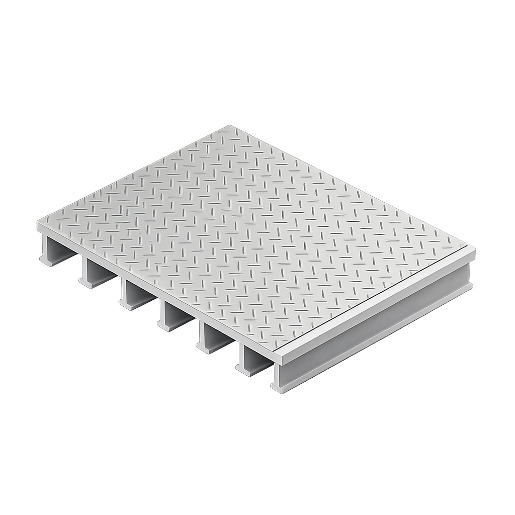 53 MM FRP Moulded Grating With Chequered Plate